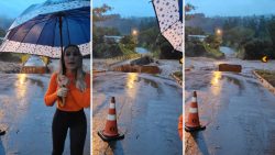 video:-ponte-e-levada-pela-agua-durante-gravacao-de-prefeita-alertando-sobre-temporal-no-rs